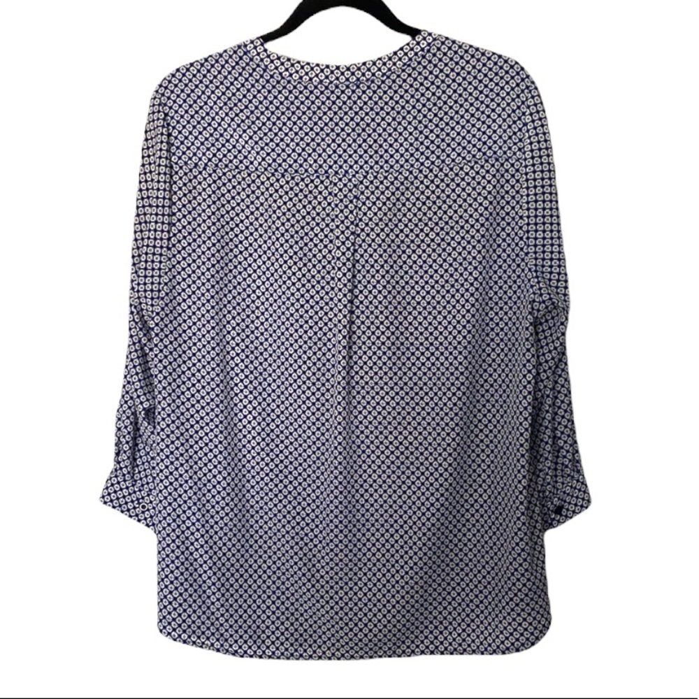 Blue Patterned Blouse - Picture 4 of 4